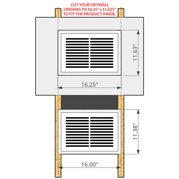 PermaFlow 14 Return Air Vent