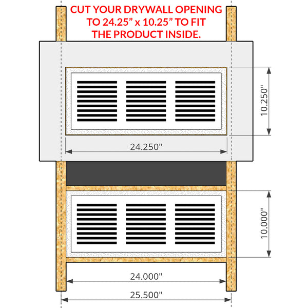 PermaFlow 24 Return Air Vent