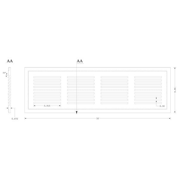 PermaFlow 30 Return Air Vent